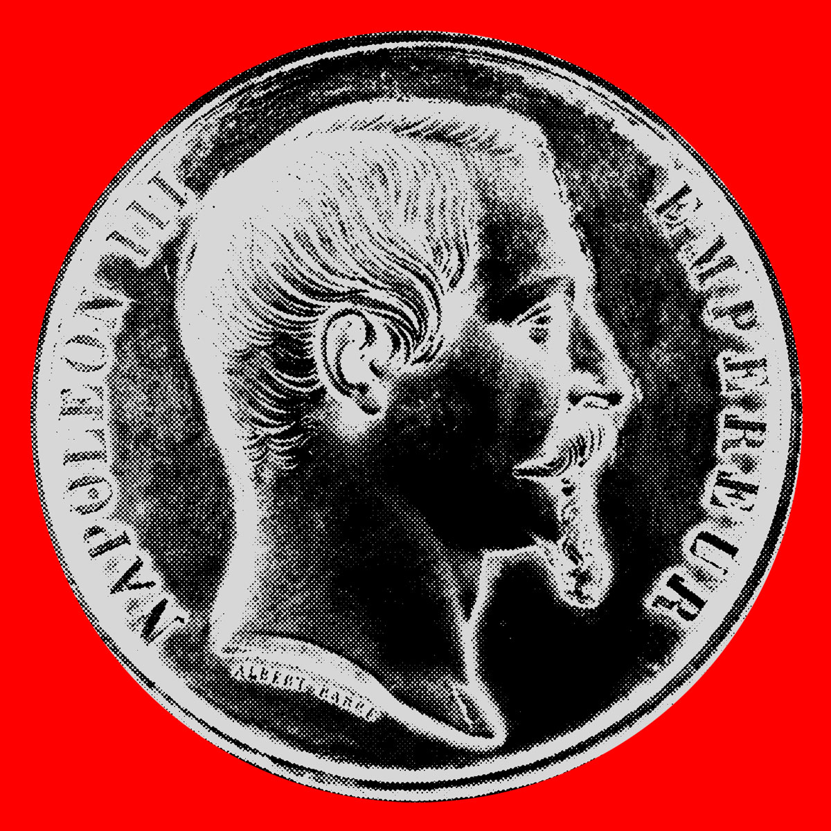 181012_1874_72_napoleonIII_1200x1200px Medaille mit dem Konterfait von Napoleon III, die als besondere Auszeichnung für die Weltausstellung vergeben wurde.