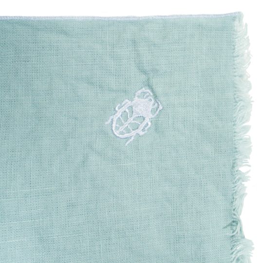 zoeppritz Stay Tischset Platzdecke, Farbe hellblau, Material Leinen in Groesse 35x50