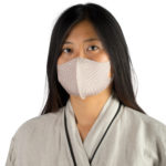 Stoffmaske wiederverwendbar Responsibility, Material Polyester Elasthan, hellbraun-beige