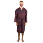 Stoffmaske wiederverwendbar Responsibility, Material Polyester Elasthan, orangerot-blau