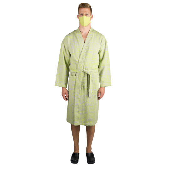 face mask reusable responsibility, acid green