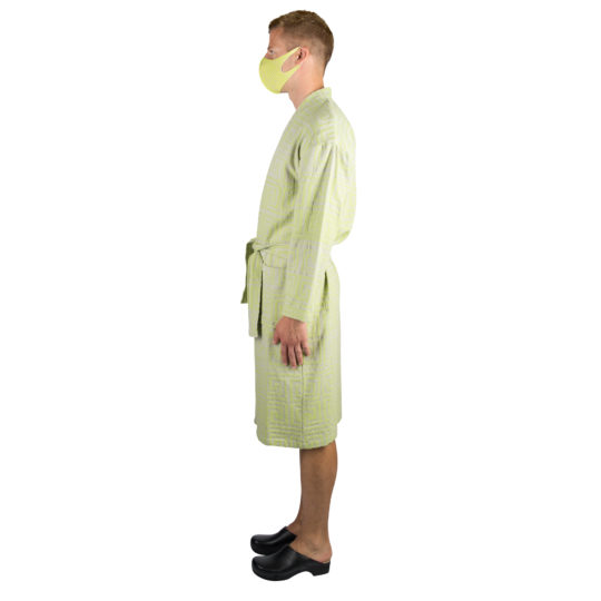 face mask reusable responsibility, acid green