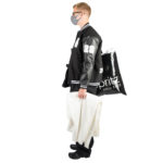 Stoffmaske wiederverwendbar Responsibility, Material Polyester Elasthan, schwarz