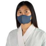 face mask reusable responsibility, royal blue - military green