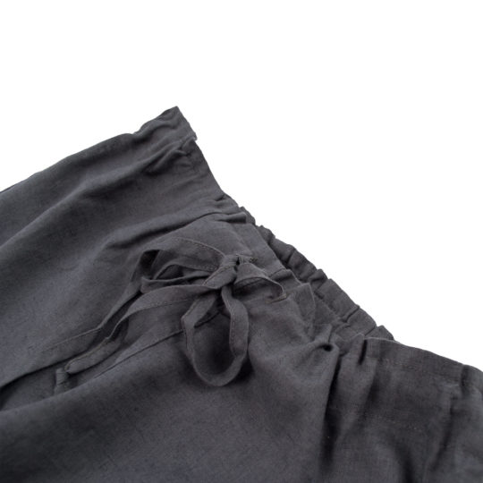 Shorts fuer Damen und Herren in S-M, dunkelgrau aus Leinen und Baumwolle, zoeppritz Shorty