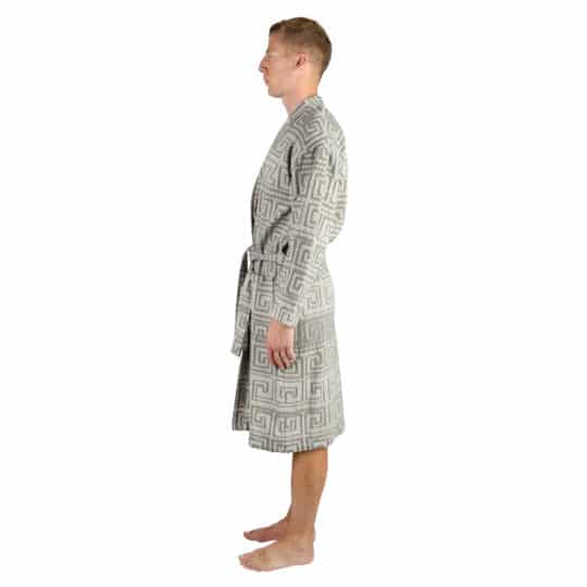 Bathrobe for men and women in l-xl, black, cotton, zoeppritz Sunny Leg