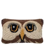 Kissen mit Eulenmotiv 20x30cm, braun aus Wolle und Baumwolle, zoeppritz Wiseowl