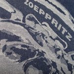 Kissen aus Baumwolle, royal blue in 50x50, zoeppritz Flying Coins