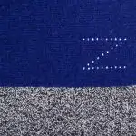 Scarf from cashmere, royal blue in 110x155cm, zoeppritz Hot Block