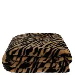 Decke aus Polyester und Baumwolle, karamell in 140x190cm, zoeppritz Reborn Tiger