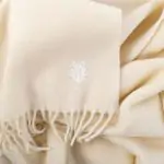 Plaid from lambswool, ivory in 140x190cm, zoeppritz, Classic Lambswool