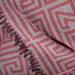 Blanket from merino wool and cashmere, coral in 140x190cm, zoeppritz, legacy