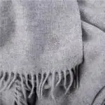 Plaid from lambswool, light grey  in 140x190cm, zoeppritz, Classic Lambswool