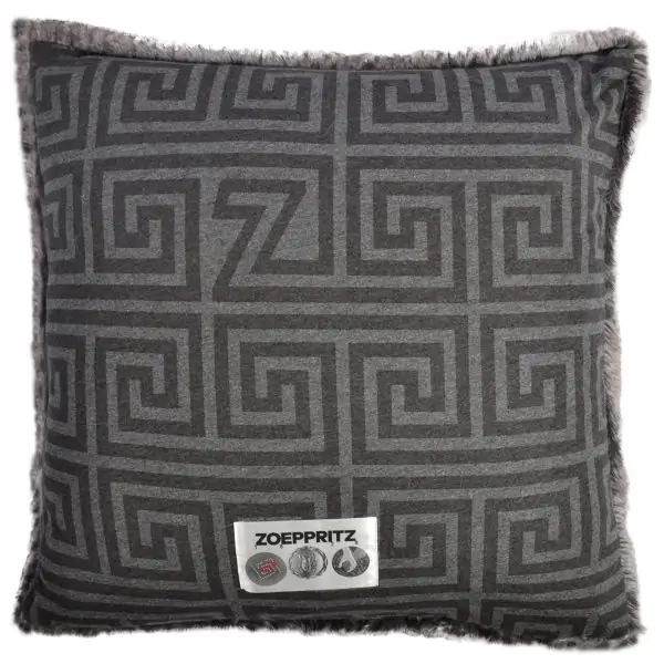Pillow from faux fur grey in 50x50cm, zoeppritz, Rebron Mink Legacy