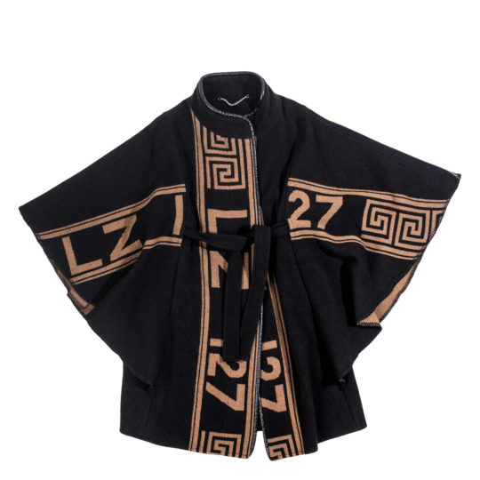 zoeppritz The Heroine Mantel, Farbe braun schwarz, Material Merino-Cashmere Mix, Groesse S