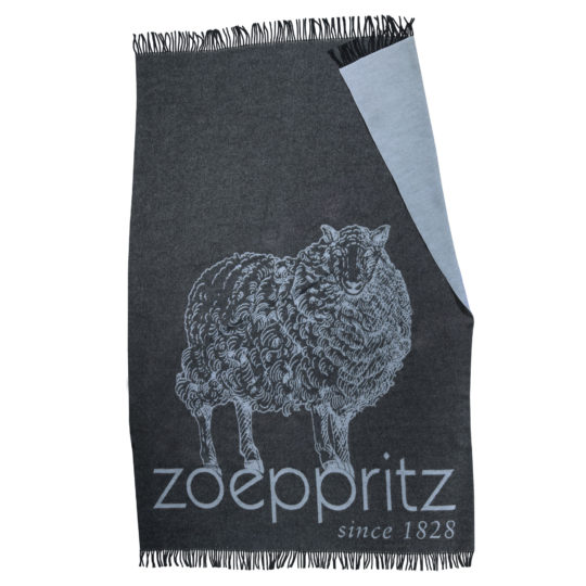 zoeppritz bah zoeppritz Decke, Anthrazit Schwarz, Material Schurwolle in Groesse 145x230