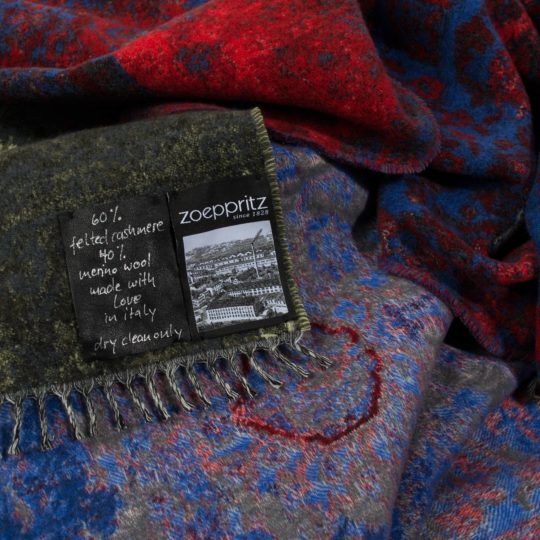 zoeppritz Extra Krass Carpet Plaid, gemustert, Material Cashmere Wolle in Groesse 145x210