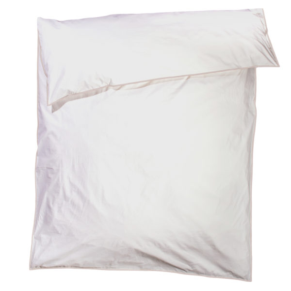 zoeppritz White Bettbezug, Farbe weiss mit creme, Material Baumwolle Perkal in Groesse 200x200