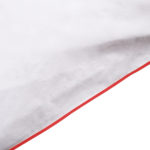 zoeppritz White Bettbezug, Farbe weiss mit rot, Material Baumwolle Perkal in Groesse 220x210