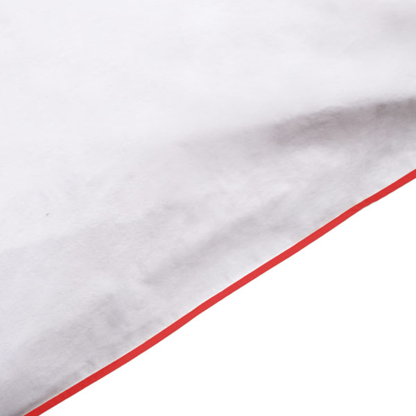 zoeppritz White Bettbezug, Farbe weiss mit rot, Material Baumwolle Perkal in Groesse 220x210