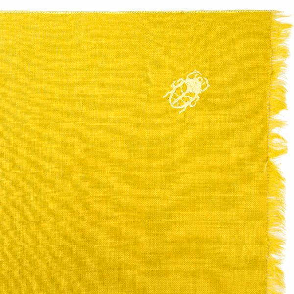 zoeppritz Stay Tischset Platzdecke, Farbe curry-gelb, Material Leinen in Groesse 35x50