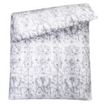 zoeppritz Scribble Bettbezug, Farbe weiss mit Muster Material Baumwolle in Groesse 135-140x200