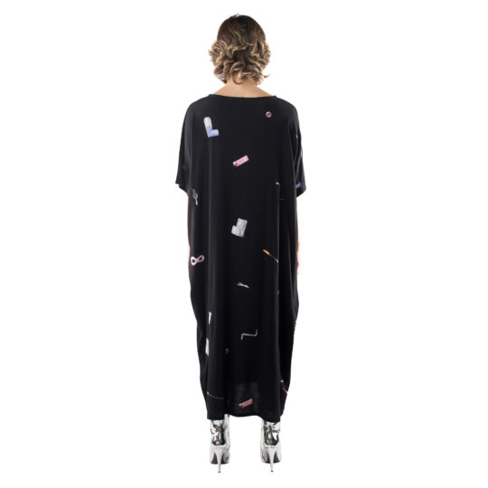 starstyling zoeppritz things kaftan, Farbe schwarz, Material Viskose in Groesse S
