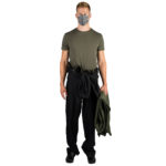 Stoffmaske wiederverwendbar Responsibility, Material Polyester Elasthan, schwarz