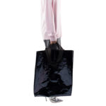 Grosse Tasche, schwarz aus Polyester, zoeppritz Foilshopper Glossy Xlarge Bag
