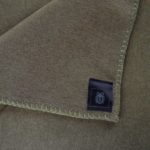 Blanket 160x200cm in military green, zoeppritz Soft-Fleece
