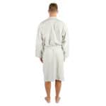Bademantel fuer Herren und Damen in L-XL, weiss aus Baumwolle, zoeppritz Sunny Leg