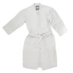 Bathrobe for men and women in l-xl, white, cotton, zoeppritz Sunny Leg