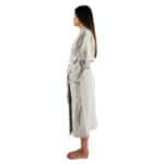 Bathrobe for women and men in s-m, white, cotton, zoeppritz Sunny Leg