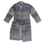 Bathrobe for men and women in l-xl, seashell, cotton, zoeppritz Sunny Leg