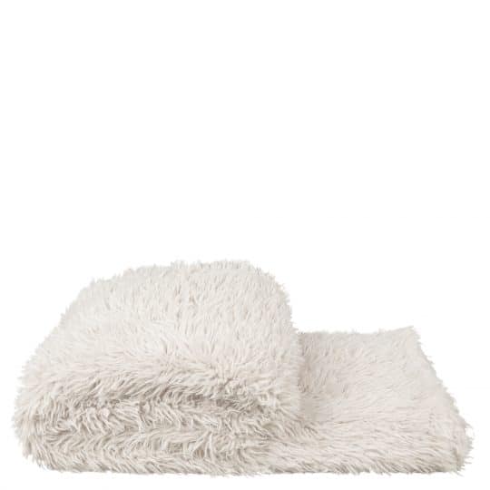 Kunstfelldecke, weiss aus Polyester, 140x190cm, zoeppritz Reborn