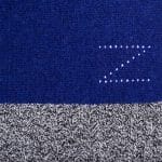 Scarf from cashmere, royal blue in 110x155cm, zoeppritz Hot Block