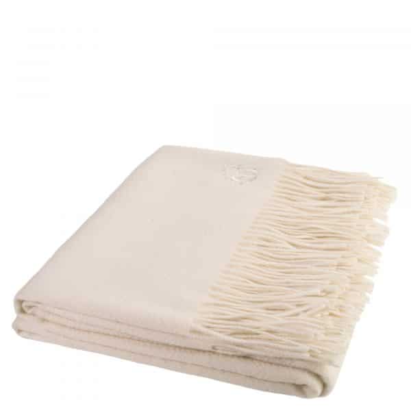Decke aus kaschmir, weiss in 130x180cm, zoeppritz Classic Cashmere