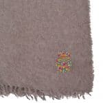 Blanket from alpaca, smoke in 130x180cm, zoeppritz Mad Attitude 