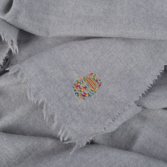 Decke aus Alpaka, weisston in 130x180cm, zoeppritz Mad Attitude
