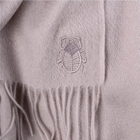 Blanket from cashmere, clay in 130x180cm, zoeppritz Classic Cashmere