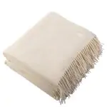 Plaid aus Schurwolle, elfenbein in 140x190cm, zoeppritz Classic Lambswool
