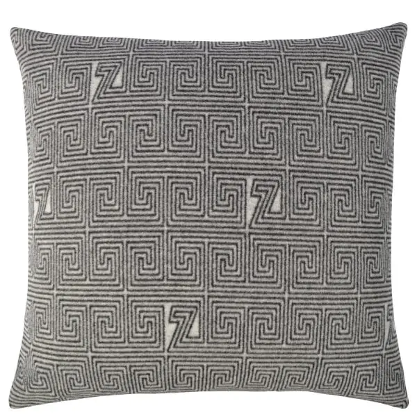 Kissenbezug aus Polyester und Viskose, light grey in 60x60cm, zoeppritz Soft-Fleece Legacy